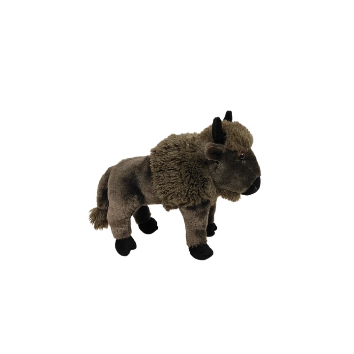 Zici Zubr 25cm, jucarie de plus, detalii realiste, multicolor