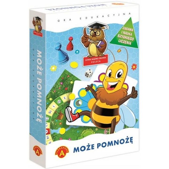 Joc educativ Alexander Moze Pomnoze, invatare multiplicare, multicolor, set 6 piese