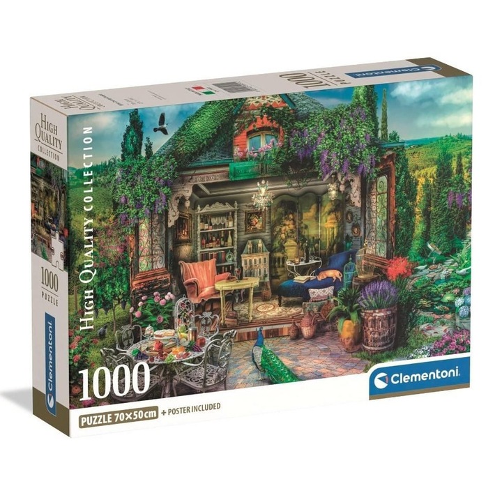 1000 darabos Clementoni kirakós játék, Borvidéki menekülés, 70x50cm, szett