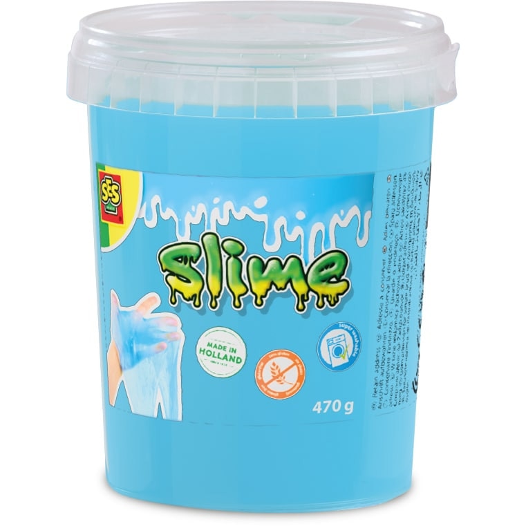 Pasta modelabila SES Slime, albastru cu sclipici, 470g - eMAG.ro
