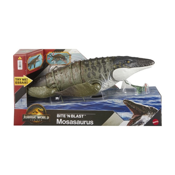 Jurassic World figura Mozazaur atak paszcza, 1 db