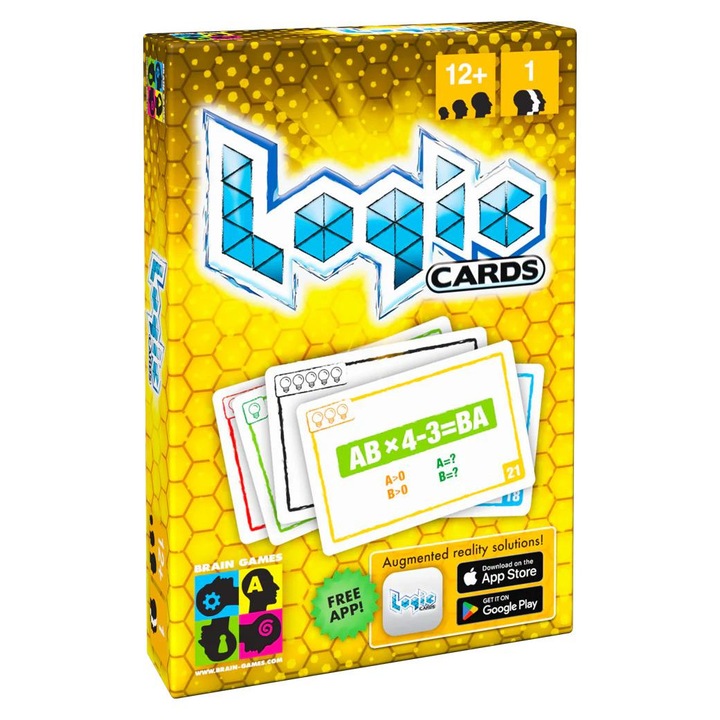 GRA logikai kártyák, 53 feladat, sárga, készlet