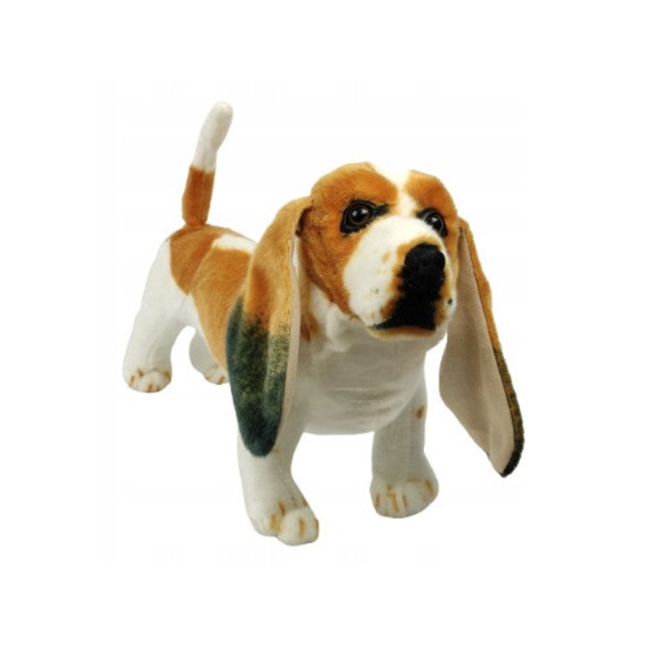 Плюшена играчка, басетхаунд, 44 см, многоцветна