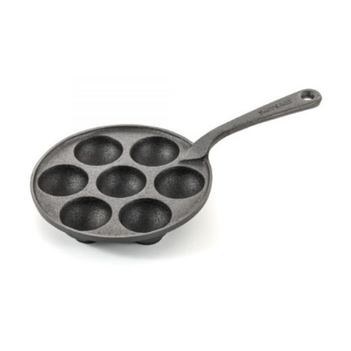 Чугунена тава за палачинки, Skeppshult, 22 см, дебелина 5 мм, за употреба на всички източници на топлина