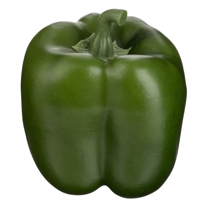 Изкуствена зелена чушка от пластмаса 10 см