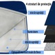 Laptop/Tablet Védő- és Hordtáska Neoprénből, Maximum 13" hüvelyk méretig, Cipzár, Fröccsenésálló/Puha szivacs az ütések ellen, Kék