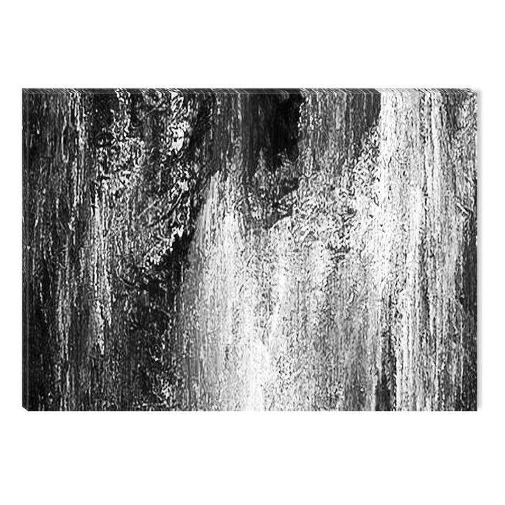 Tablou Alb-Negru Abstract Startonight, Décor abstract, luminos in intuneric, 80 x 120 cm