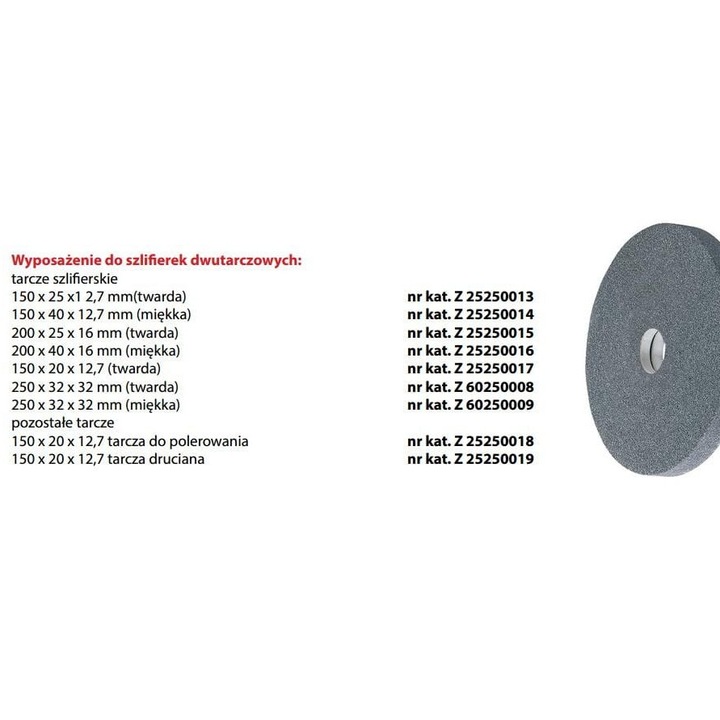 PROMA csiszolókorong, 200x25x16 mm, kemény