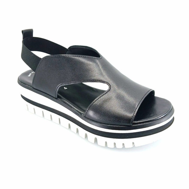 Дамски сандали Gabor, платформа, кожени, Черен