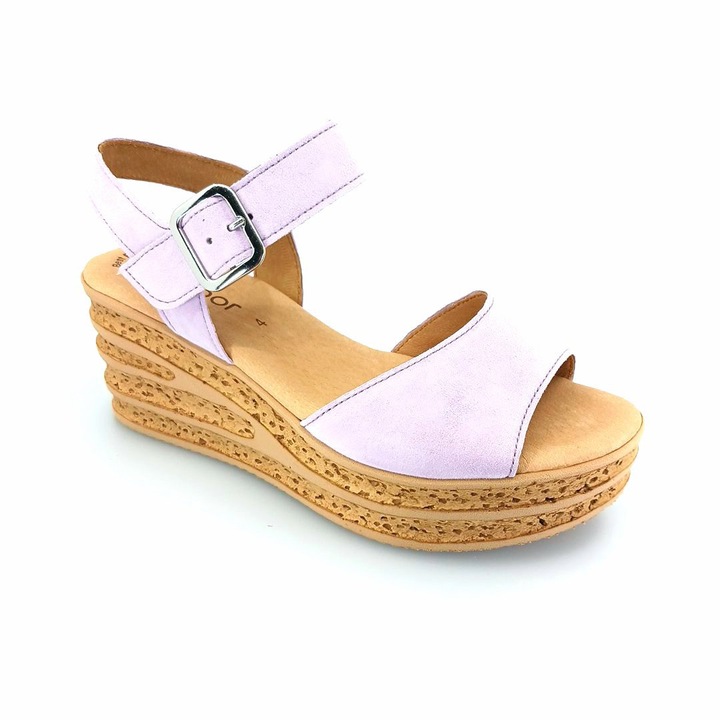 Обувки на платформа, Gabor, лилави, естествена кожа, неплъзгащи се, 39 EU