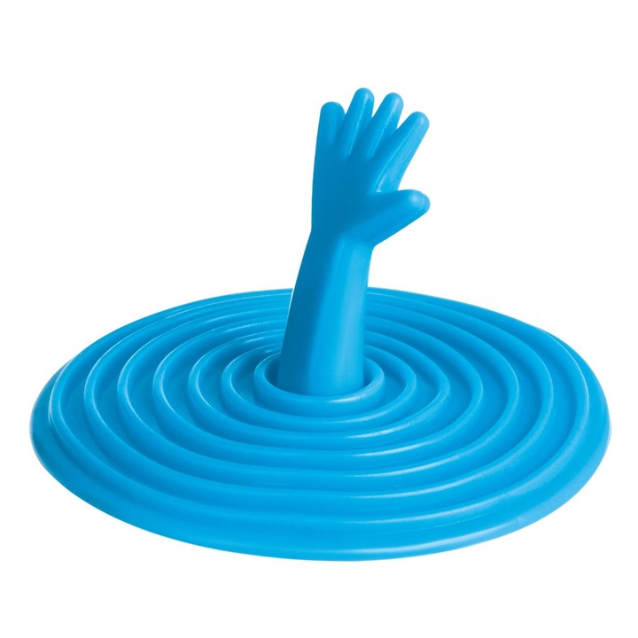 Mosogatódugó - kék műanyag kád ø6.5cm