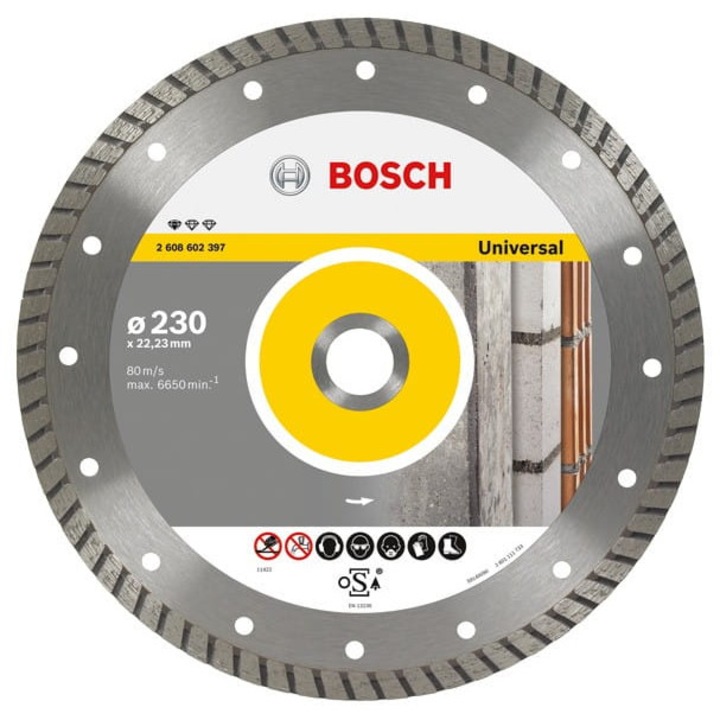 Disc diamantat Bosch 150x22mm, 2,5mm grosime, 10mm inaltime segment, set 1 bucata