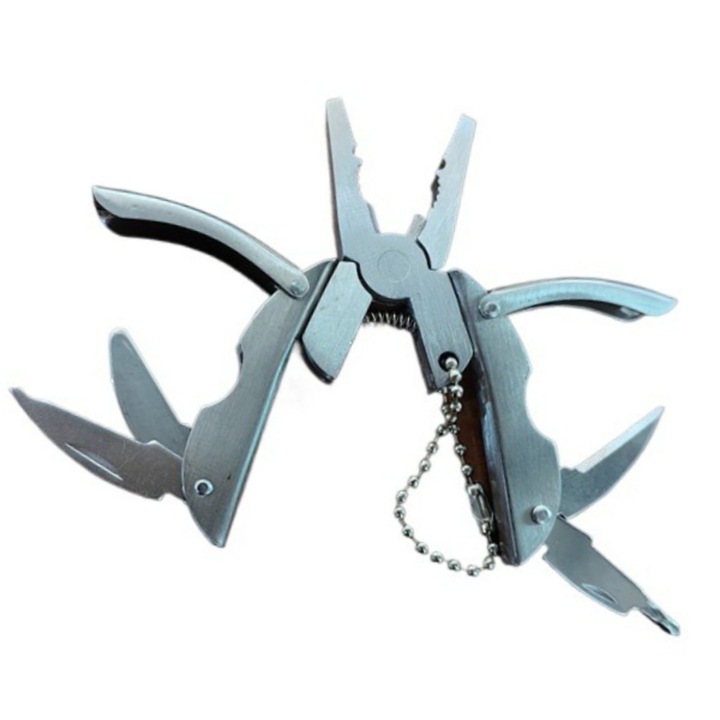 Unealta Multifunctionala, din otel inoxidabil, simte bine, pentru calatorii in familie, camping, in aer liber, anti-cadere, Robust si durabil, fara zgarieturi