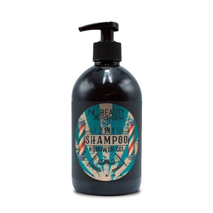 Sampon si gel de dus 2 in 1, NX Beauty Professional, 500ml