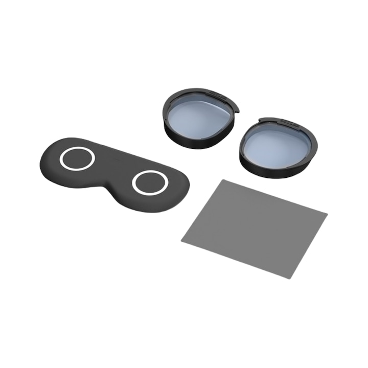 Lentile pentru ochelari VR, potrivite pentru Meta Quest 3S, anti-lumina albastra, rezistente la zgarieturi si uzura, protectie pentru ochi, negre