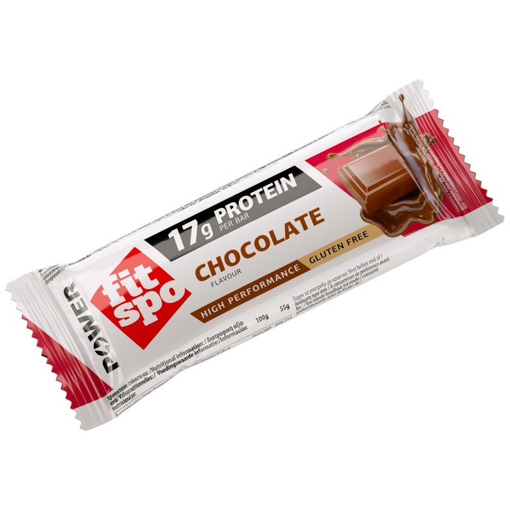 Хранителна добавка FIT SPO Fit Spo Power Bar, Шоколад, 55 грама