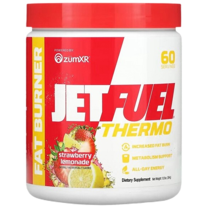 Supliment alimentar termo GAT Jetfuel, limonada cu capsuni, 420 grame