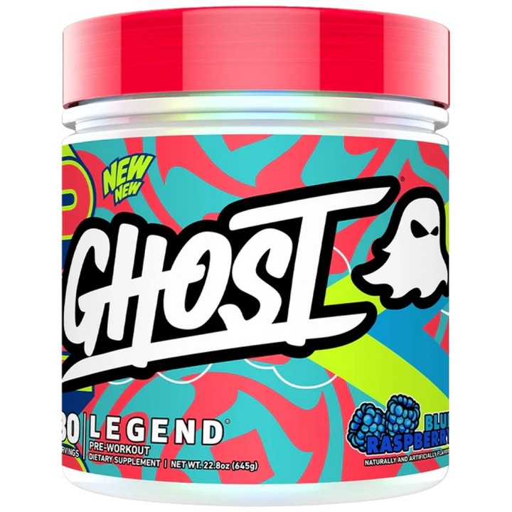 Supliment alimentar Ghost Legend V4 Pre-Workout Formula, Zmeura Albastra, 660 grame