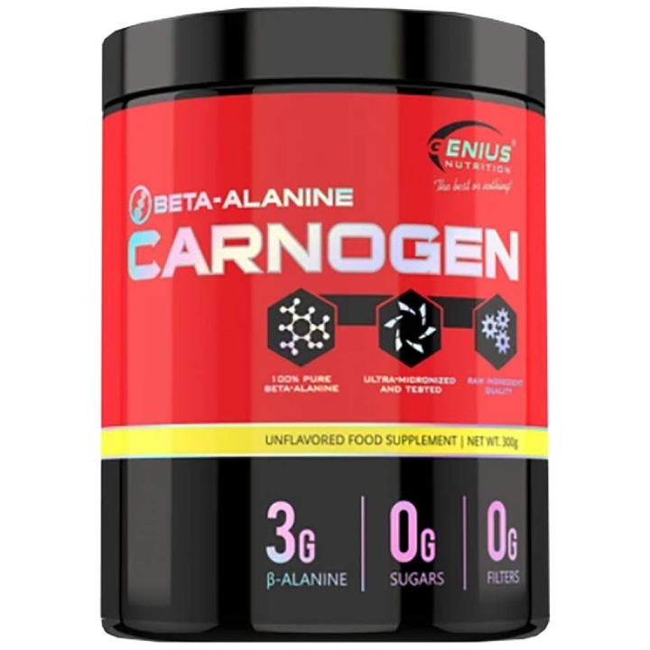 Supliment alimentar Genius Nutrition Beta-Alanina Carnogen, 300 grame
