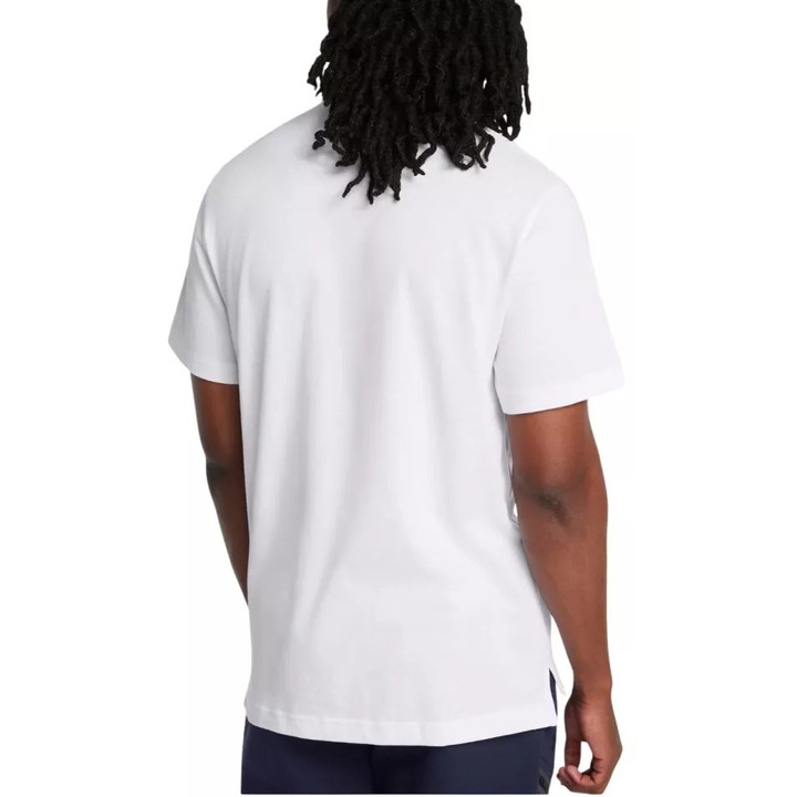 Tricou cu guler rotund, Under Armour, Alb, Alb