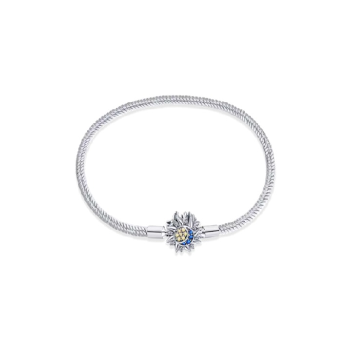 Bratara cu Talisman Soare si Luna, din Argint, Dimensiune, 17cm