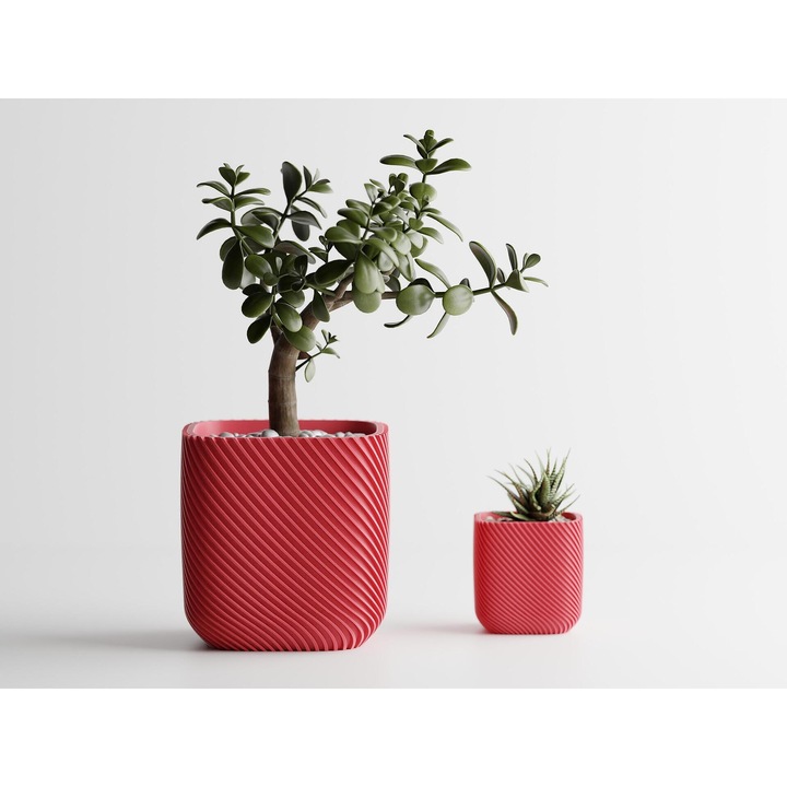 Кашпа Sani Malibu, 92 x 92 x 93mm, Розов