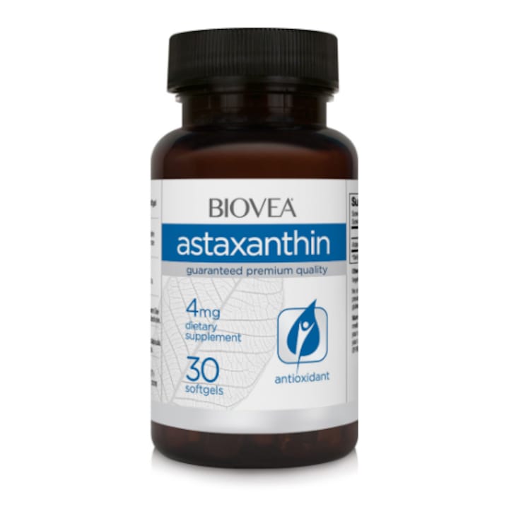 Supliment alimentar Biovea, Astaxantina 4mg - Astaxantina 30 sgels