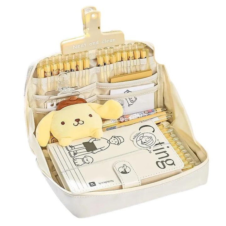 Penar 12 straturi, Textil, 23x6x16 cm, Bej