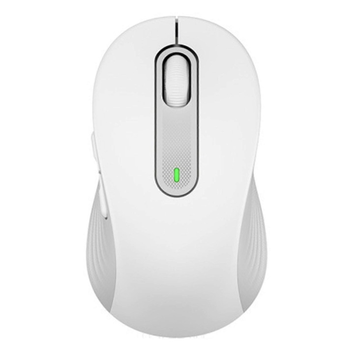 Egér vezeték nélküli, 2.4GHz, ergonomikus, állítható DPI, fehér, 10.7x6.18x3.78cm