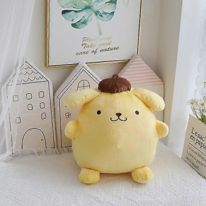 Jucarie de plus PomPomPurin, Bumbac, 45cm, 3+, Galben