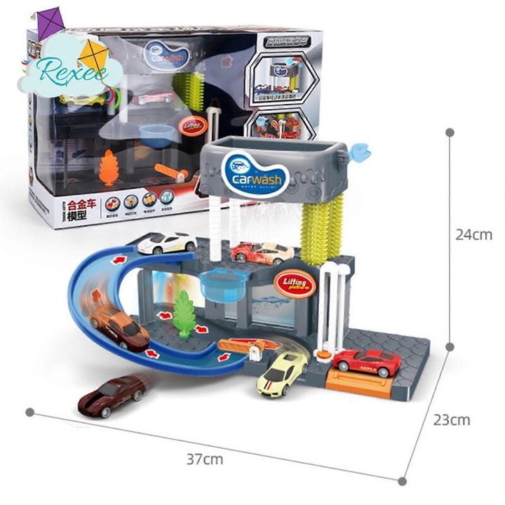 Set de joaca spalatorie auto, 37x24x23cm, Multicolor