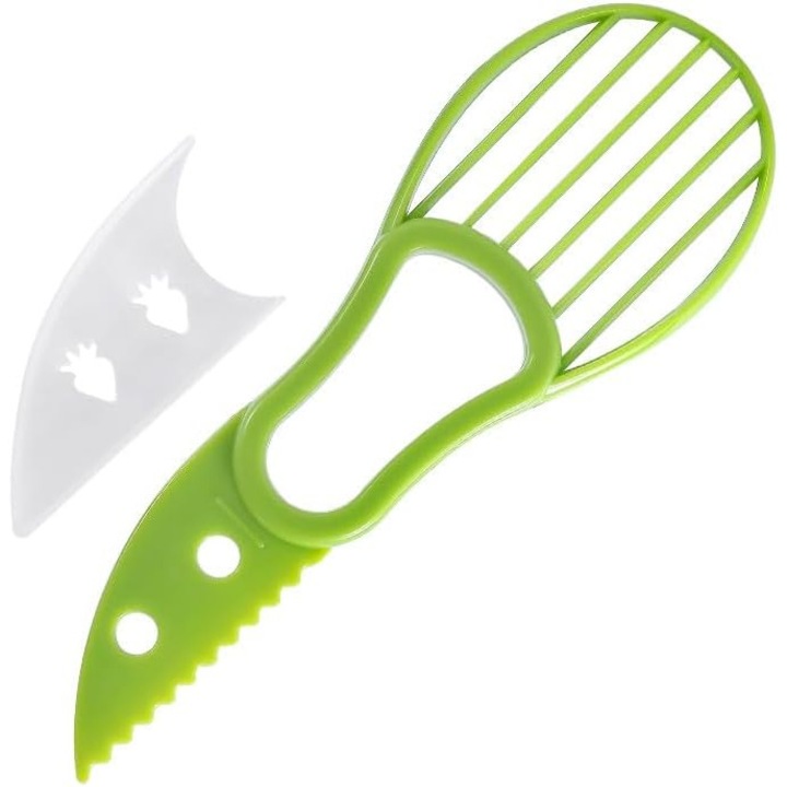 Feliator avocado 3 in 1, plastic, verde, 15x5cm