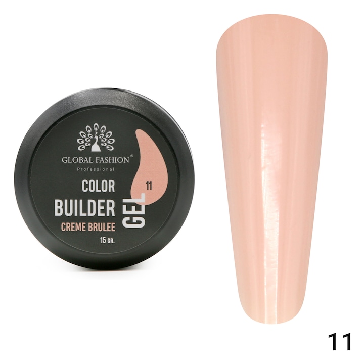 Gel pentru modelarea unghiilor 15 g, Color Builder Gel, 11- Creme brulee