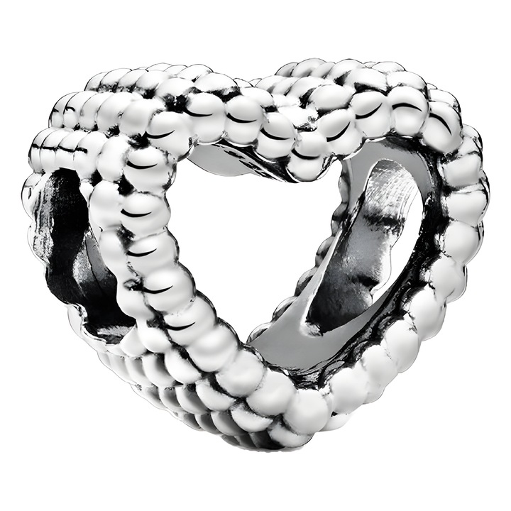 Висулка за гривна със сърце, S925, Еклатиана, Сребро