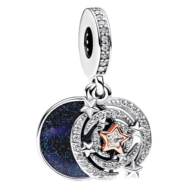 Висулка за гривна, S925, Eclatiana, Сребро, Многоцветно, Антиалергично, Подаръчна кутия за бижута от премиум клас