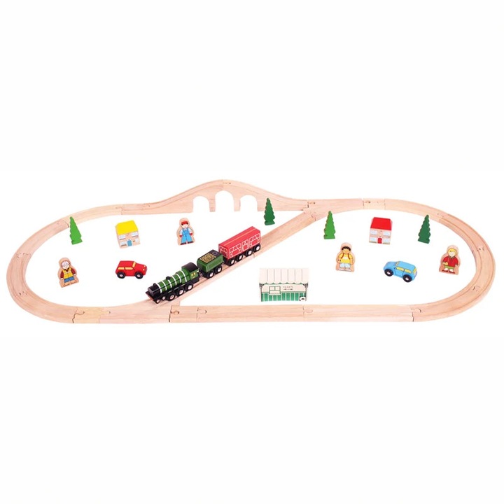Szkot BigJigs Latajator Train Set, 1923, többszínű