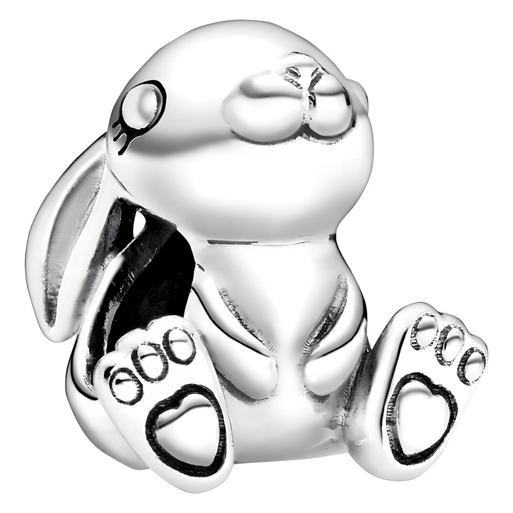 Nyuszi karkötő medál, S925, Eclatiana, ezüst