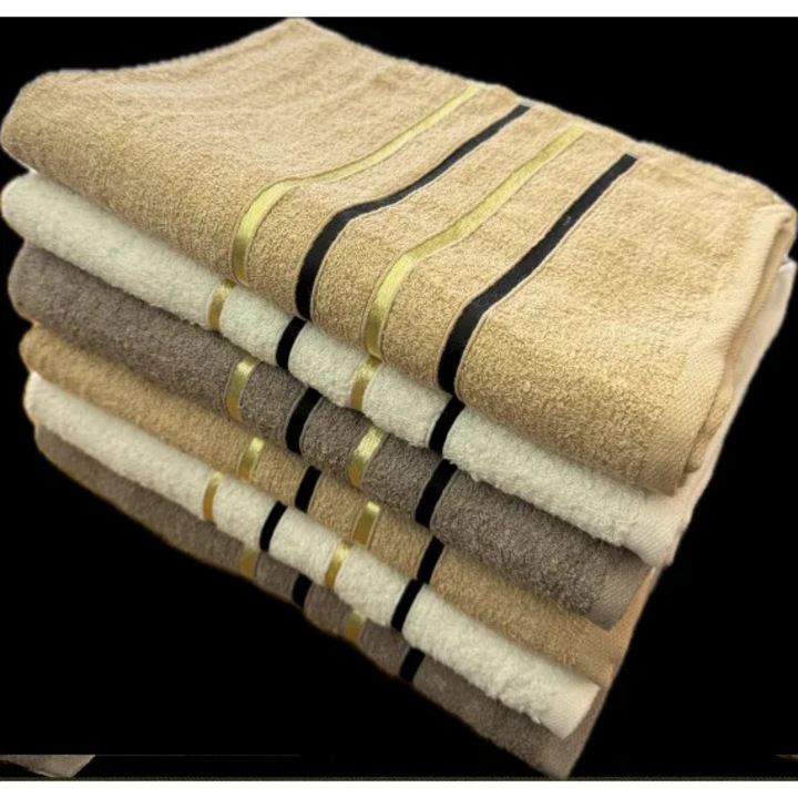 Комплект от 6 хавлии за баня 70*140, светлокафяви