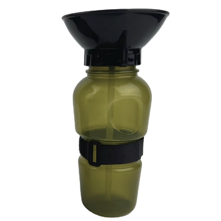 Sticla de apa pentru caini, Ultimar, 500ml, 21x10cm, compacta, rezistenta la scurgeri