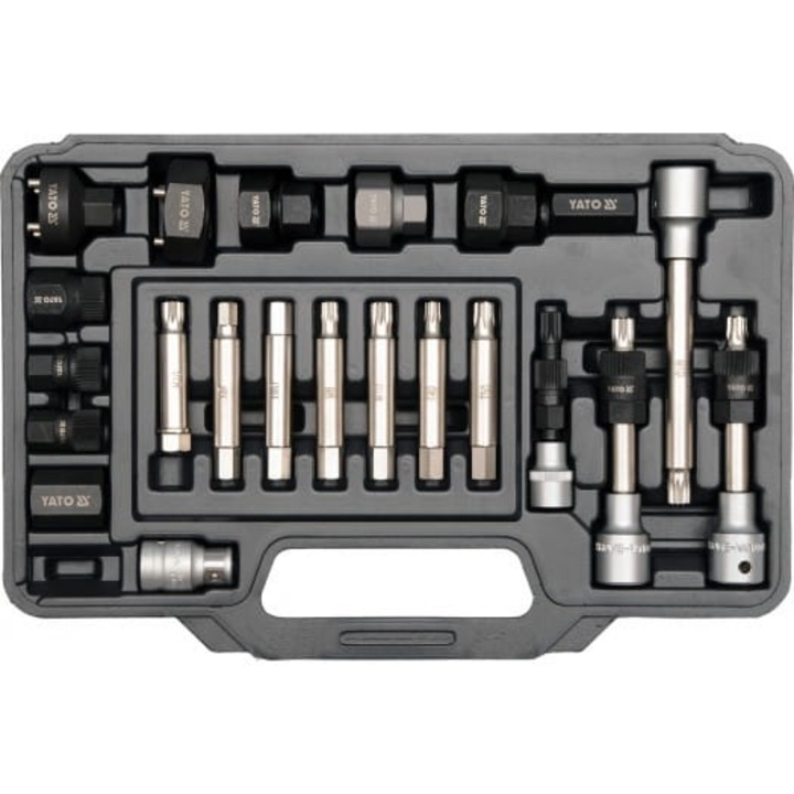 Set 22 chei profesionale Yato, pentru alternator, otel CrV, S45C, 38-42 HRC