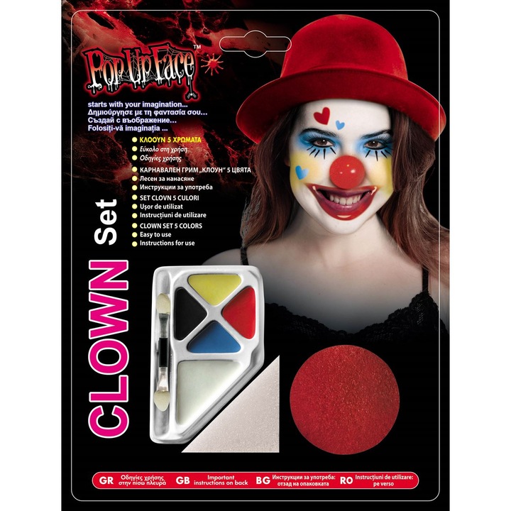 Arcfesték krém arcra és testre - 5 szín