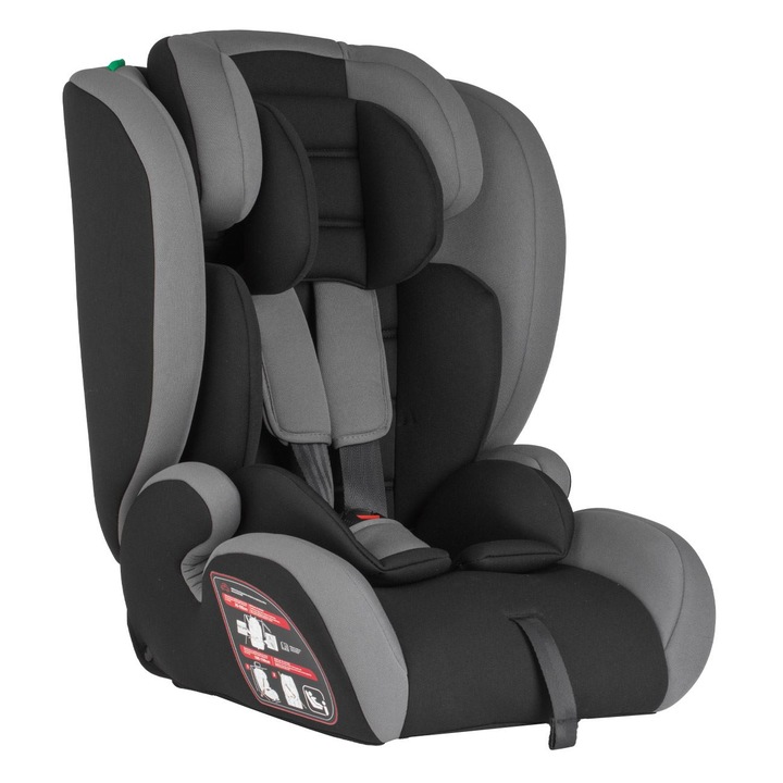 Scaun auto negru gri pentru copii 9-36kg
