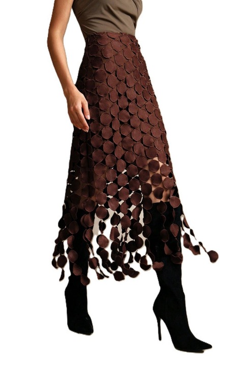 Fusta Dama, Eleganta, Deosebita, Talie Inalta, Maro