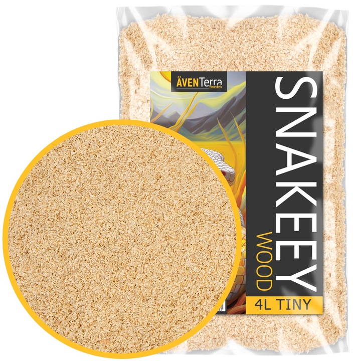 Постеля за змии и гризачи, Aventerra Sweden SNAKEEY Wood Tiny, дървени стърготини, талаш, субстрат 4L