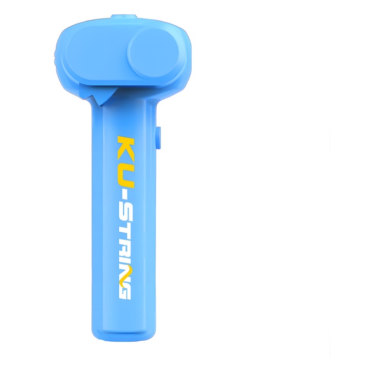 Интерактивна антигравитационна играчка, Eclatiana, тип ласо, с фосфоресциращо въже, батерия и USB Type-C кабел за зареждане, синя