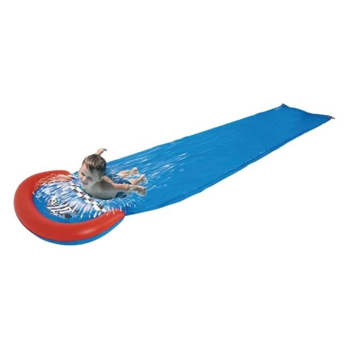 Надуваема водна пързалка, Винил, 5 години+, Син размер 4.88x0.90 м