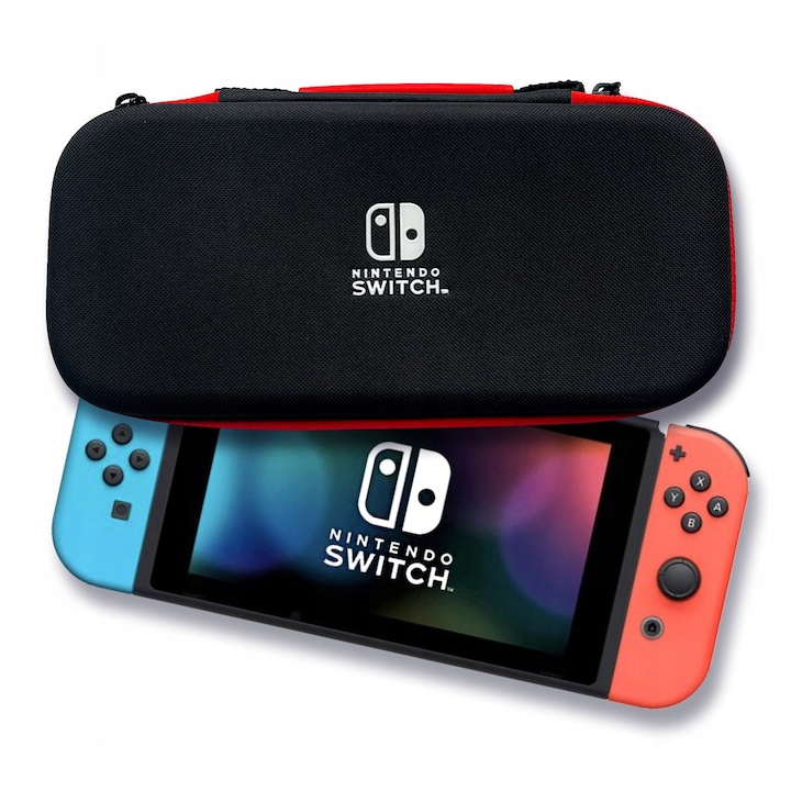 Nintendo Switch VÉDŐKÉSZLET Fekete Tok – Hordtáska – SZETT
