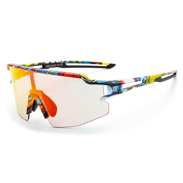 Ochelari de ciclism Rockbros, fotocromatici, cu filtru UV și inserție corectivă, multicolor