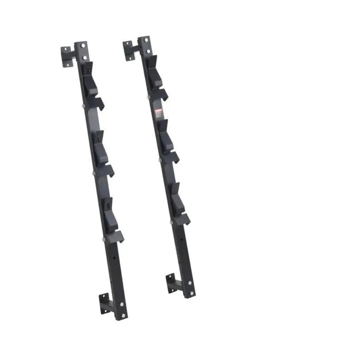 Kerti szerszámtartó, függőleges falra szerelhető, 3 férőhelyes, 30 kg teherbírású, zárható, fekete