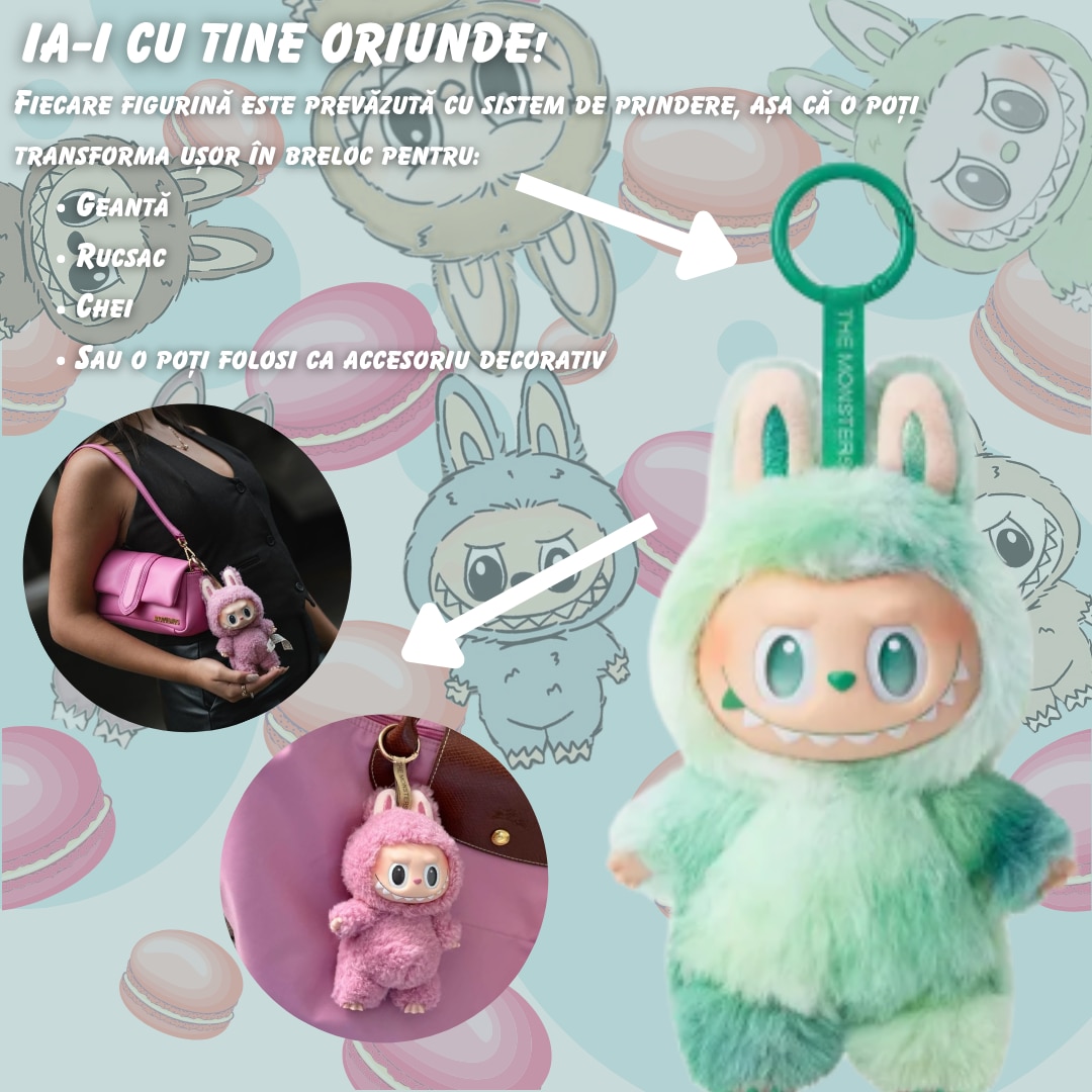 Jucărie de plus surpriza, Labubu, colecția Big Into Energy